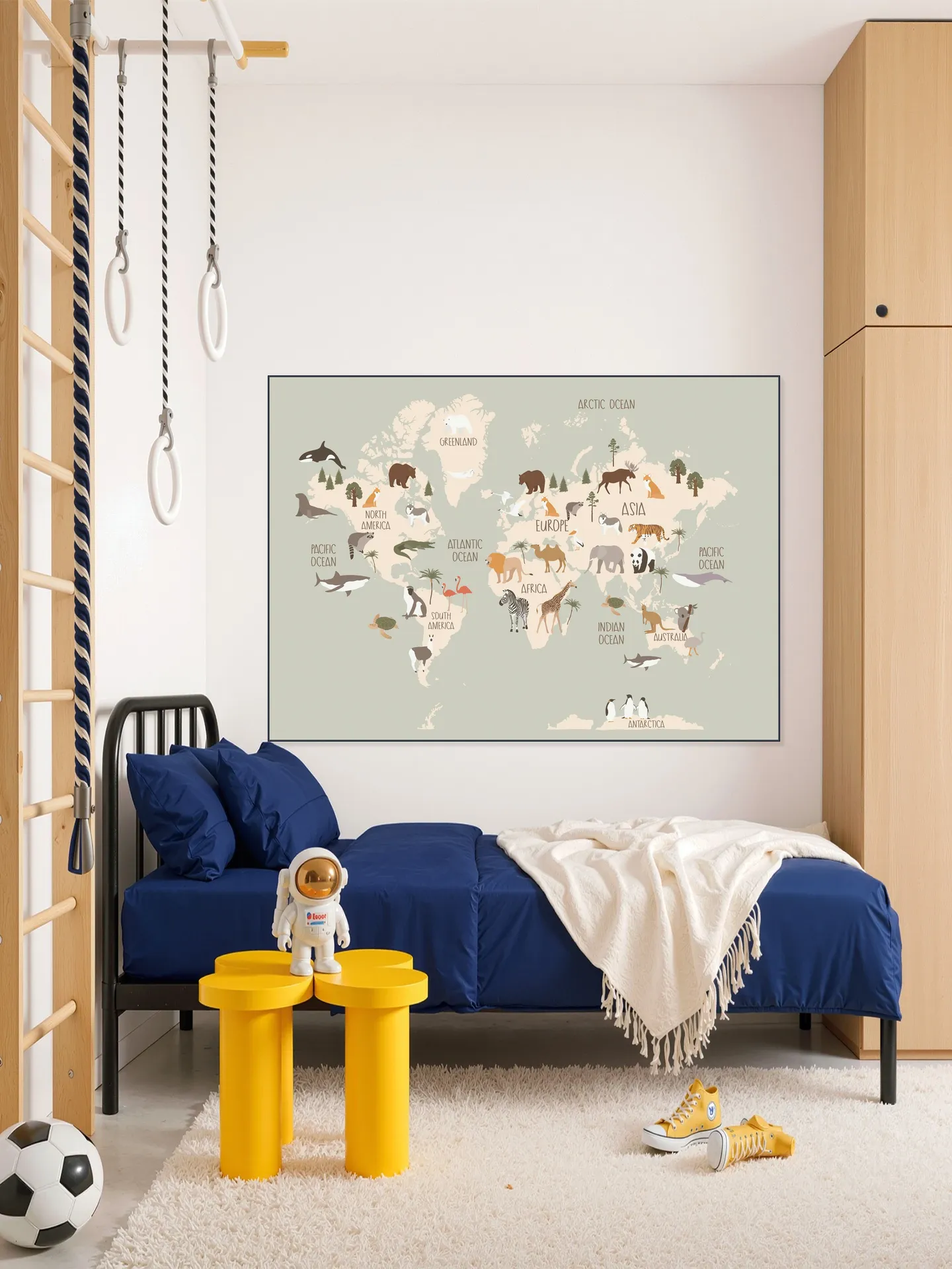 Nursery World Map (Green)