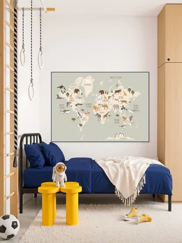 Nursery World Map (Green)