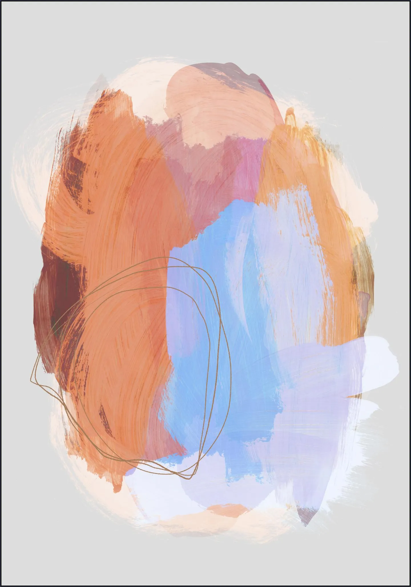 Abstract Brush Strokes 38Z