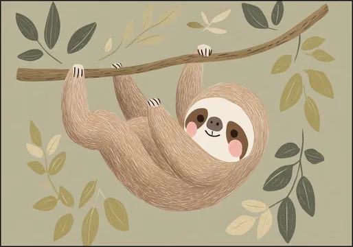 Cute sloth
