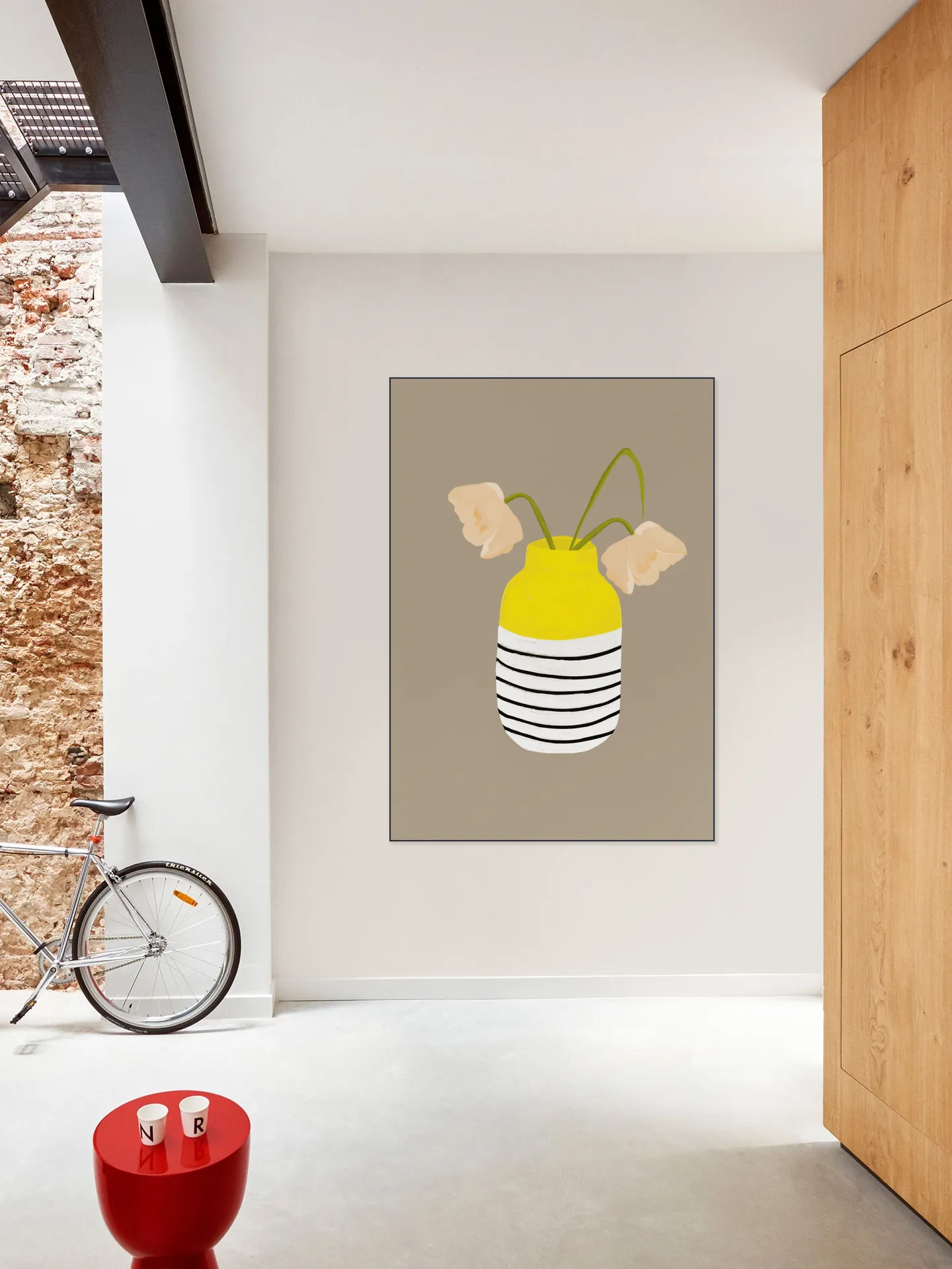 Mio Vaso lemon Stripes