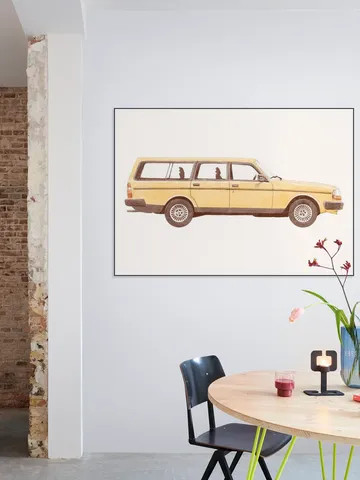 Vintage Yellow Car