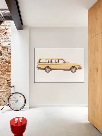 Vintage Yellow Car