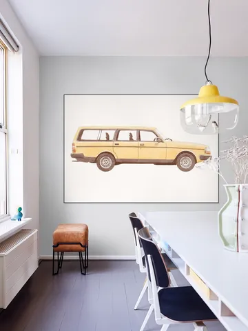 Vintage Yellow Car