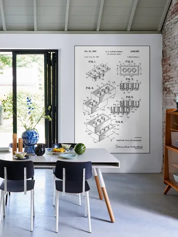 Lego Print Black & White