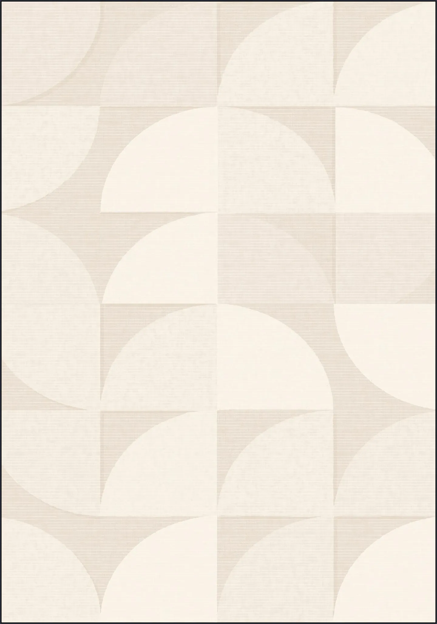 Mid century retro geometry - ivory
