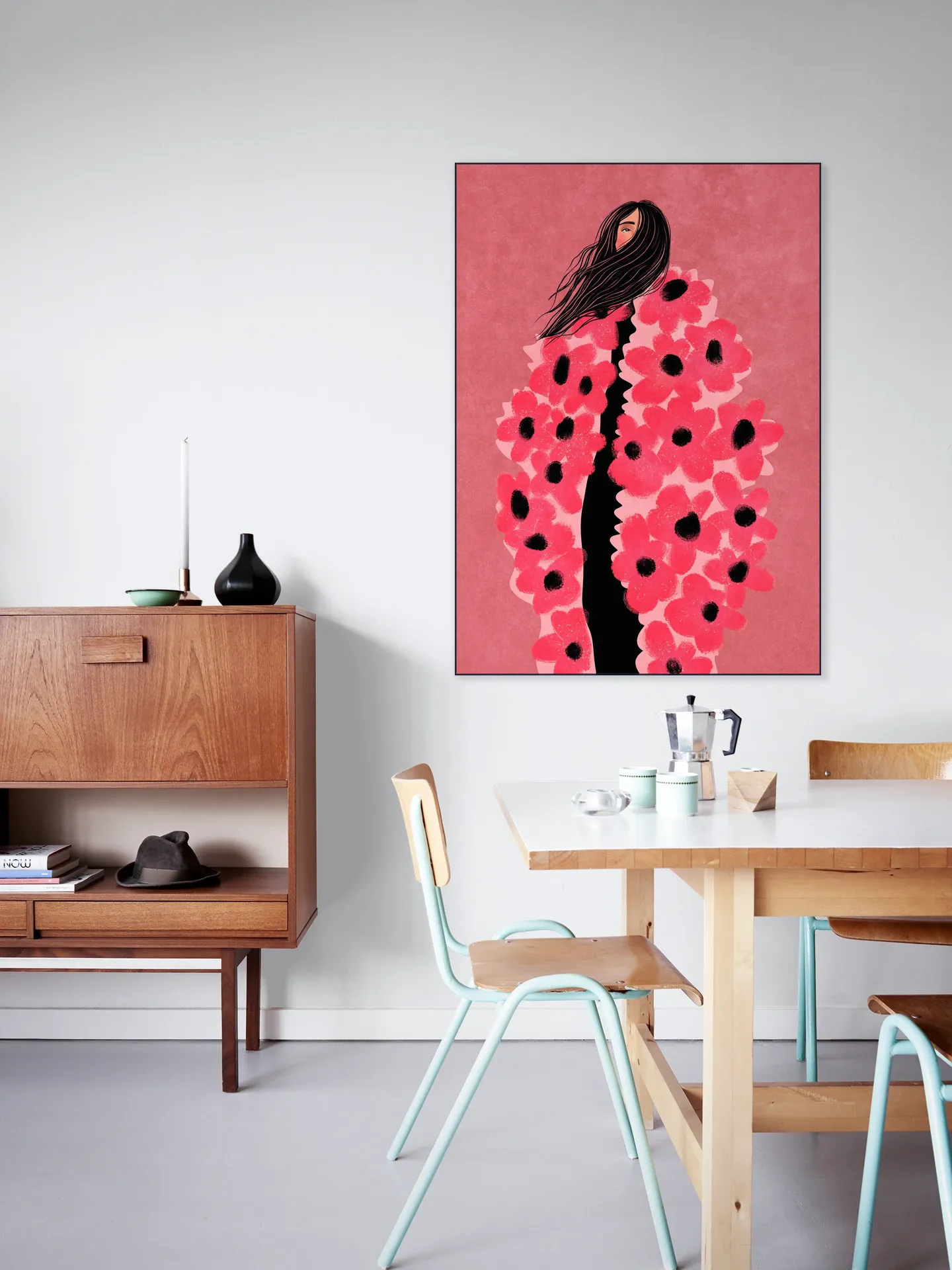 Woman Covered In Flowers