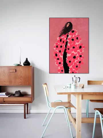 Woman Covered In Flowers