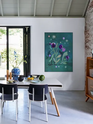 Teal Violet Flower Mystery