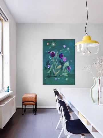 Teal Violet Flower Mystery