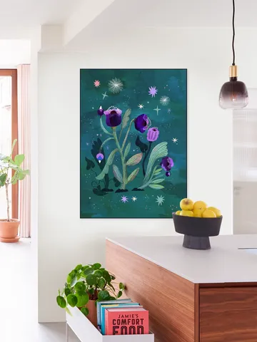 Teal Violet Flower Mystery