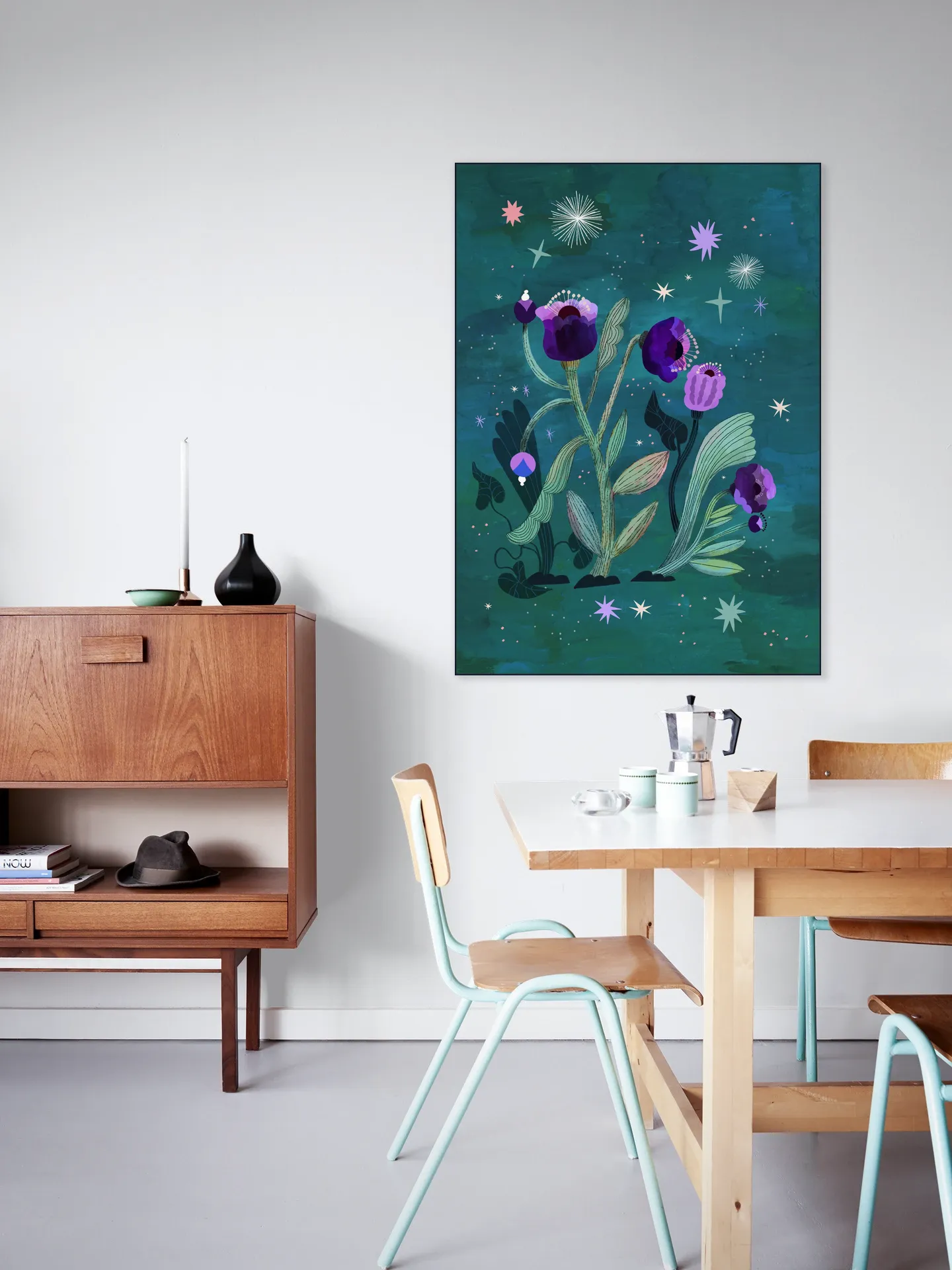 Teal Violet Flower Mystery