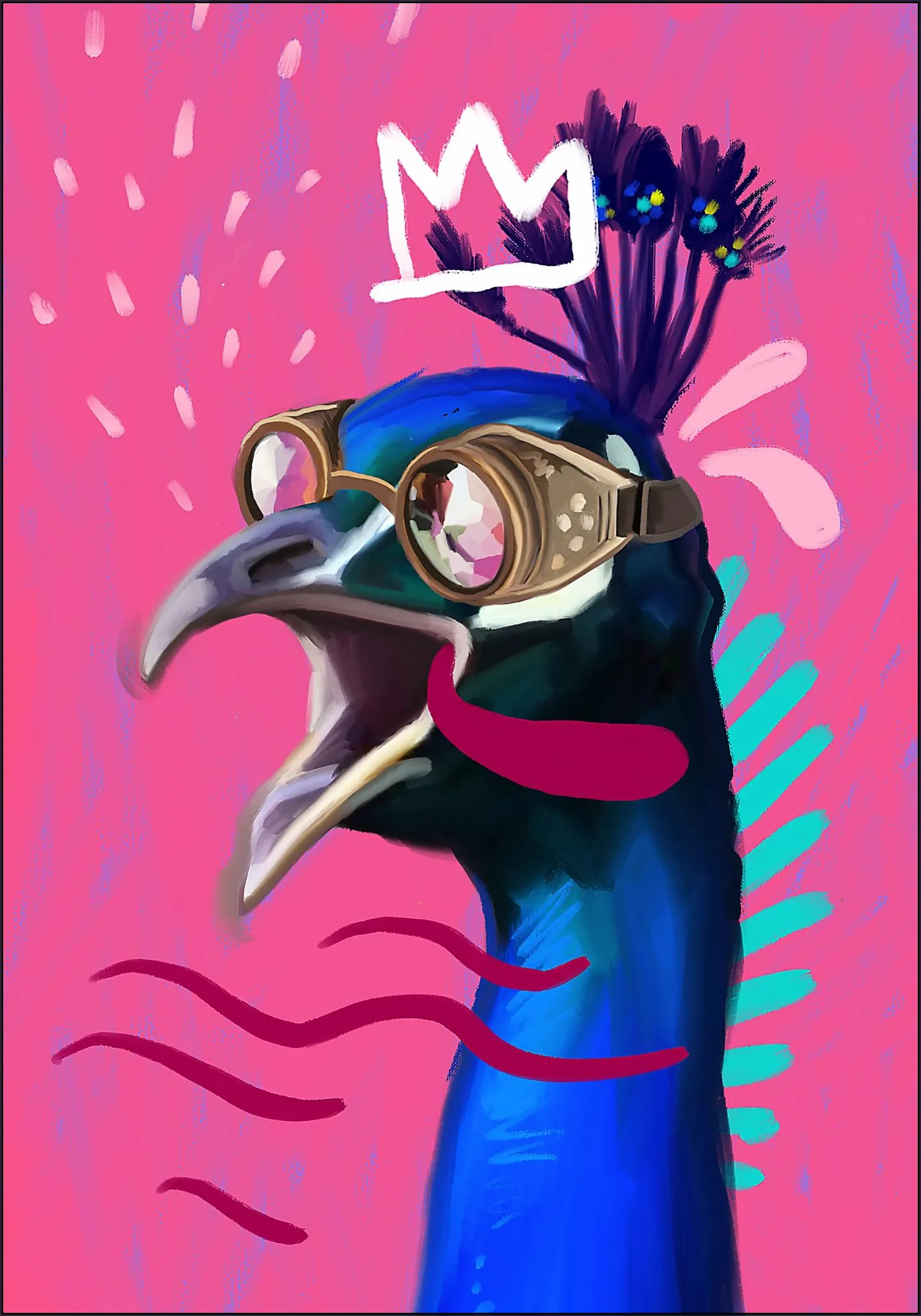 Peacock at Burningman