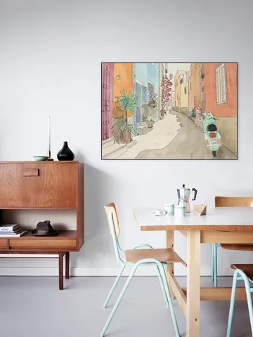 Scooter in Mediterranean Street 