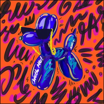 Balloon Dog - Orange
