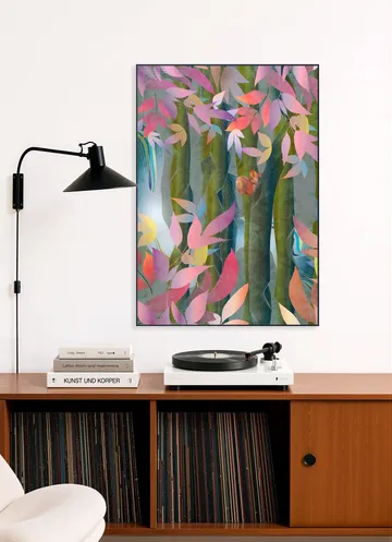 Autumn by a waterfall