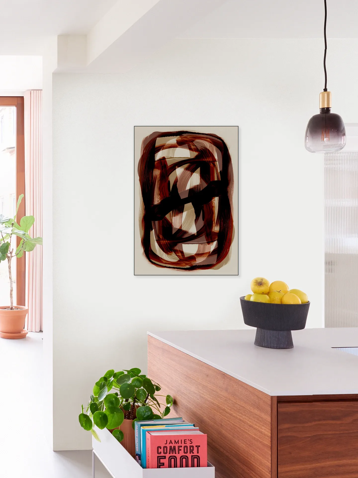 Copper Brush Strokes