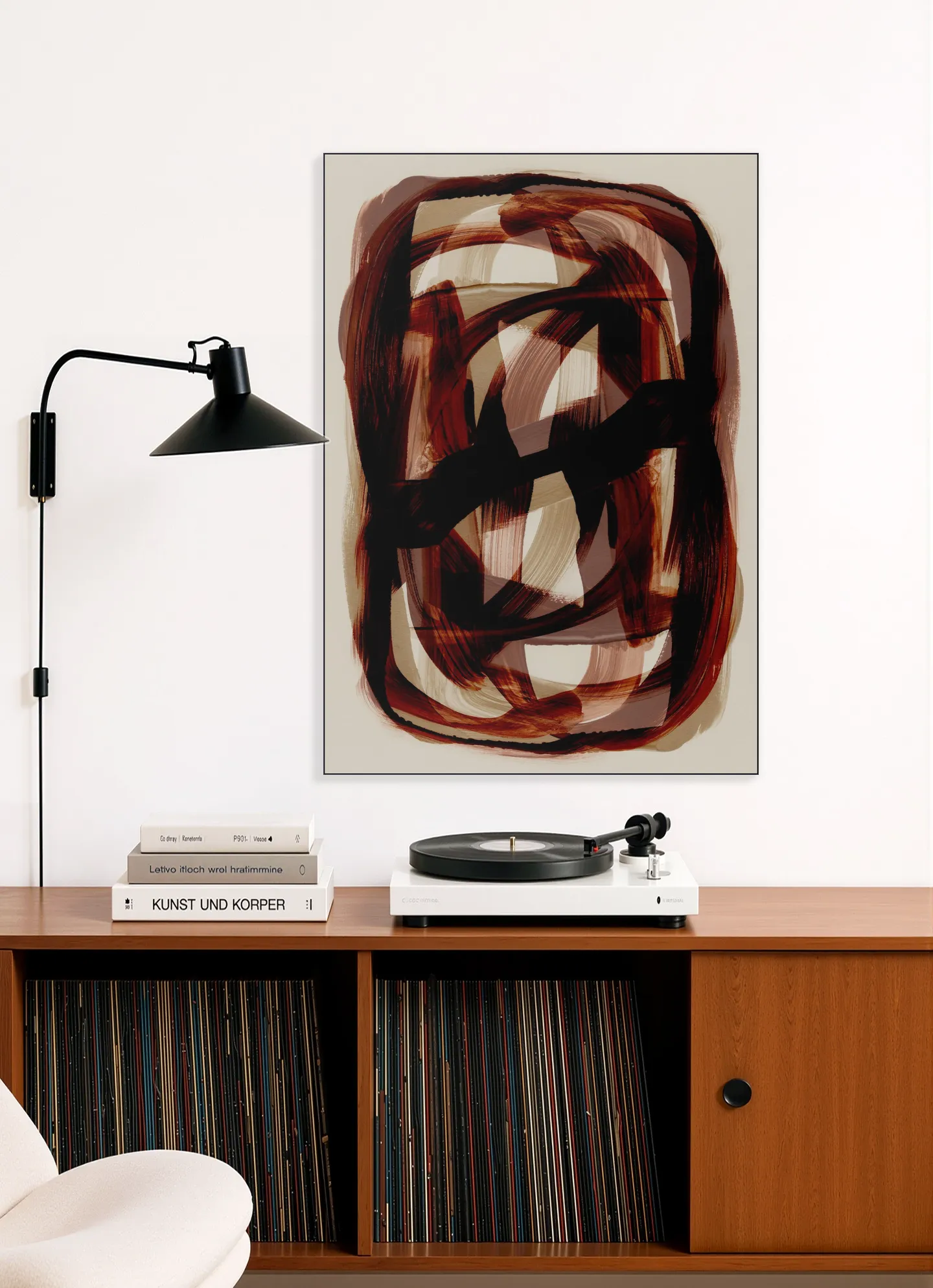 Copper Brush Strokes