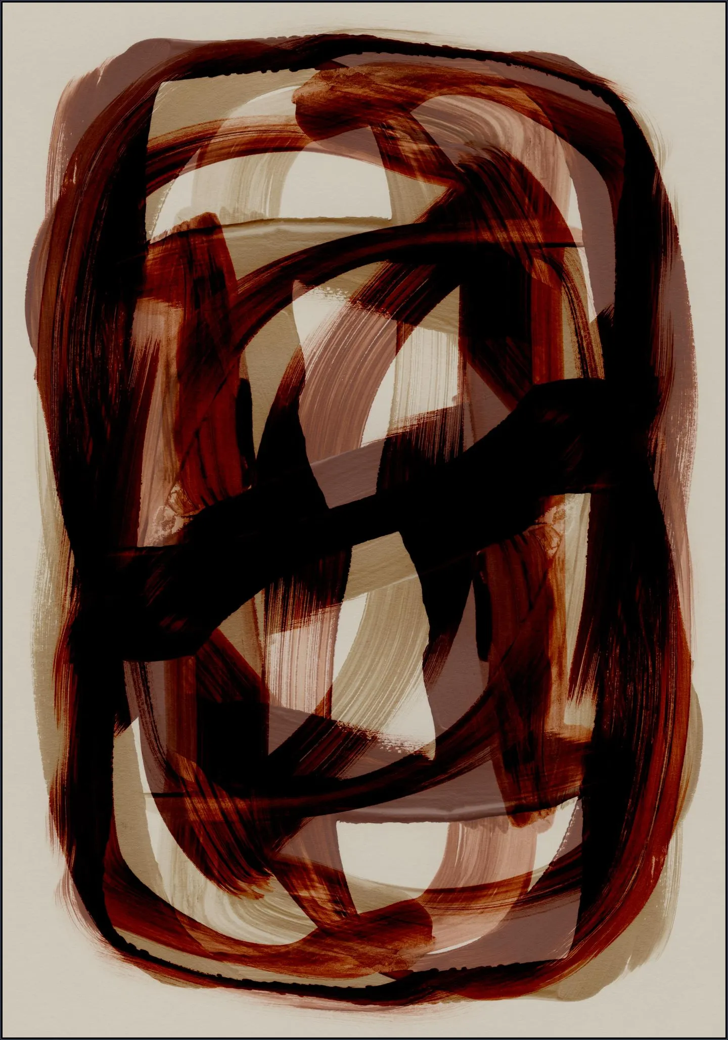 Copper Brush Strokes
