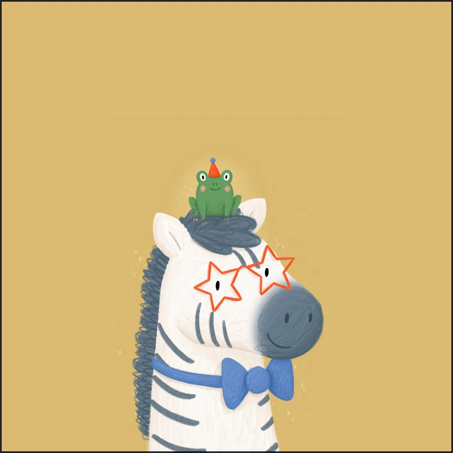 Zebra & Frog
