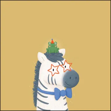 Zebra & Frog