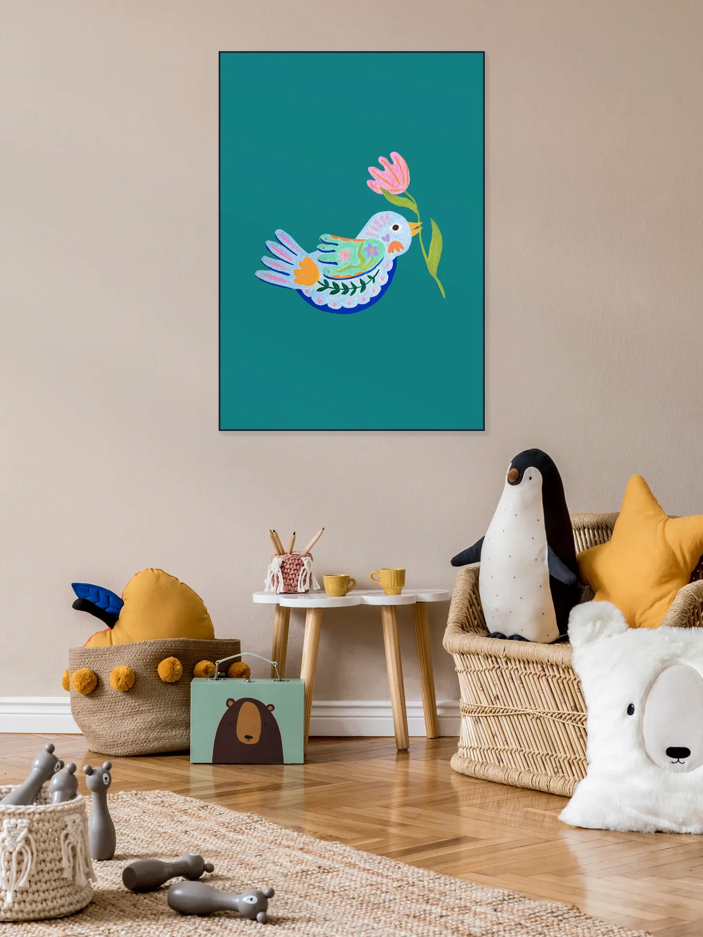 Floral Fantasy Bird