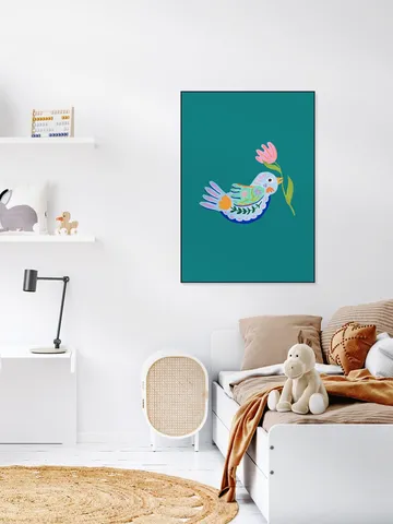 Floral Fantasy Bird