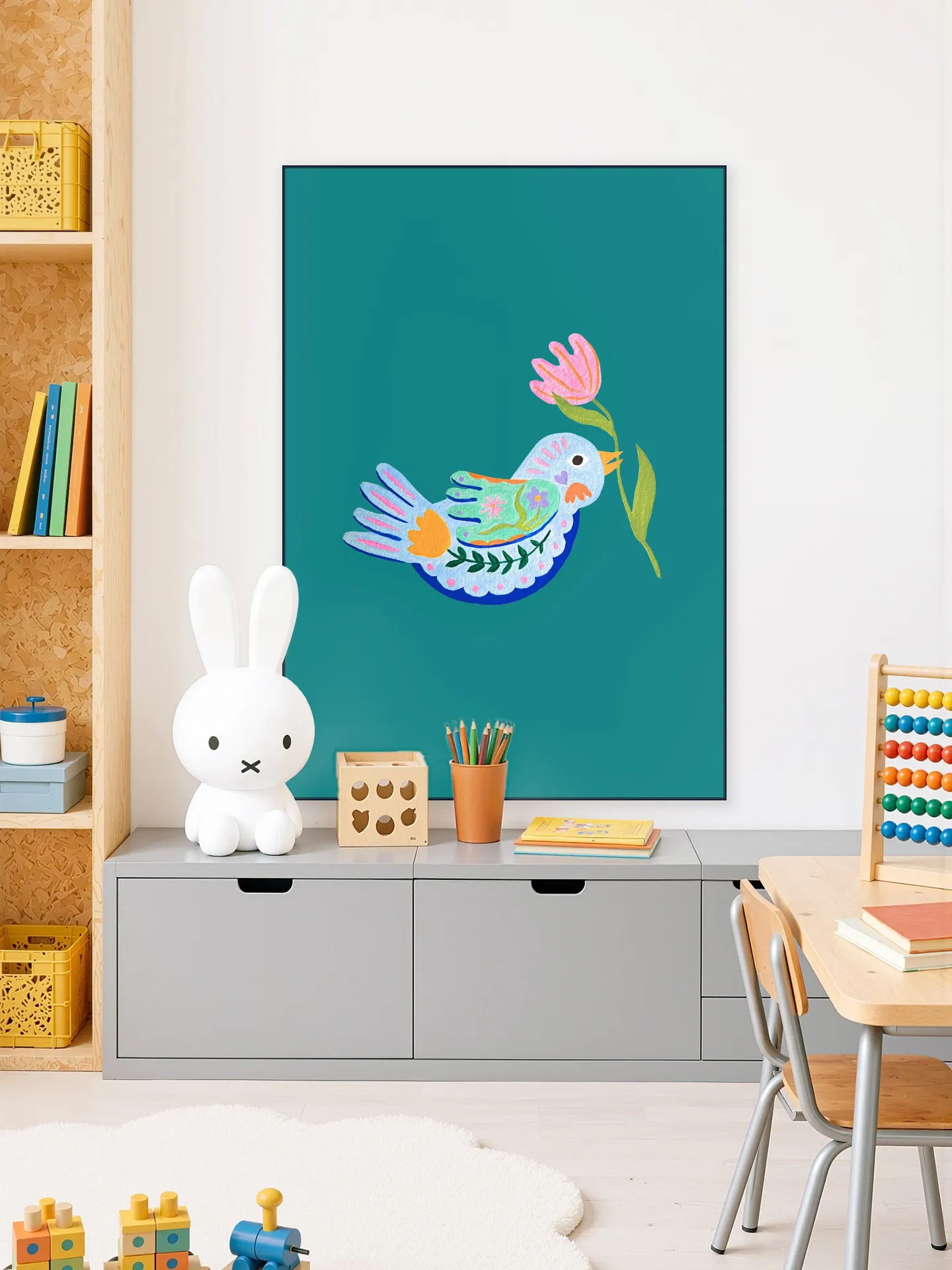 Floral Fantasy Bird