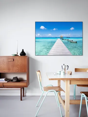 Wooden Pier at the Beach - French Polynesia