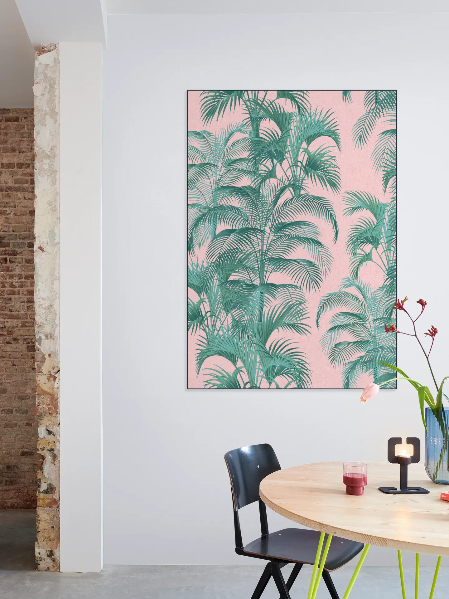 Tropical Palm Leaves - pink