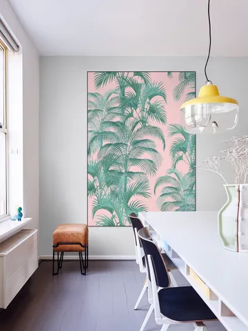 Tropical Palm Leaves - pink