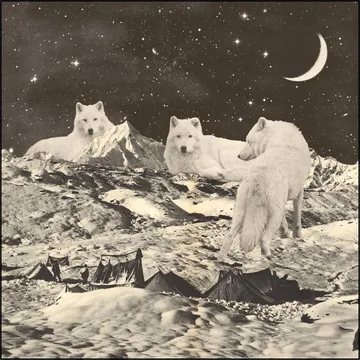 Giant White Wolves
