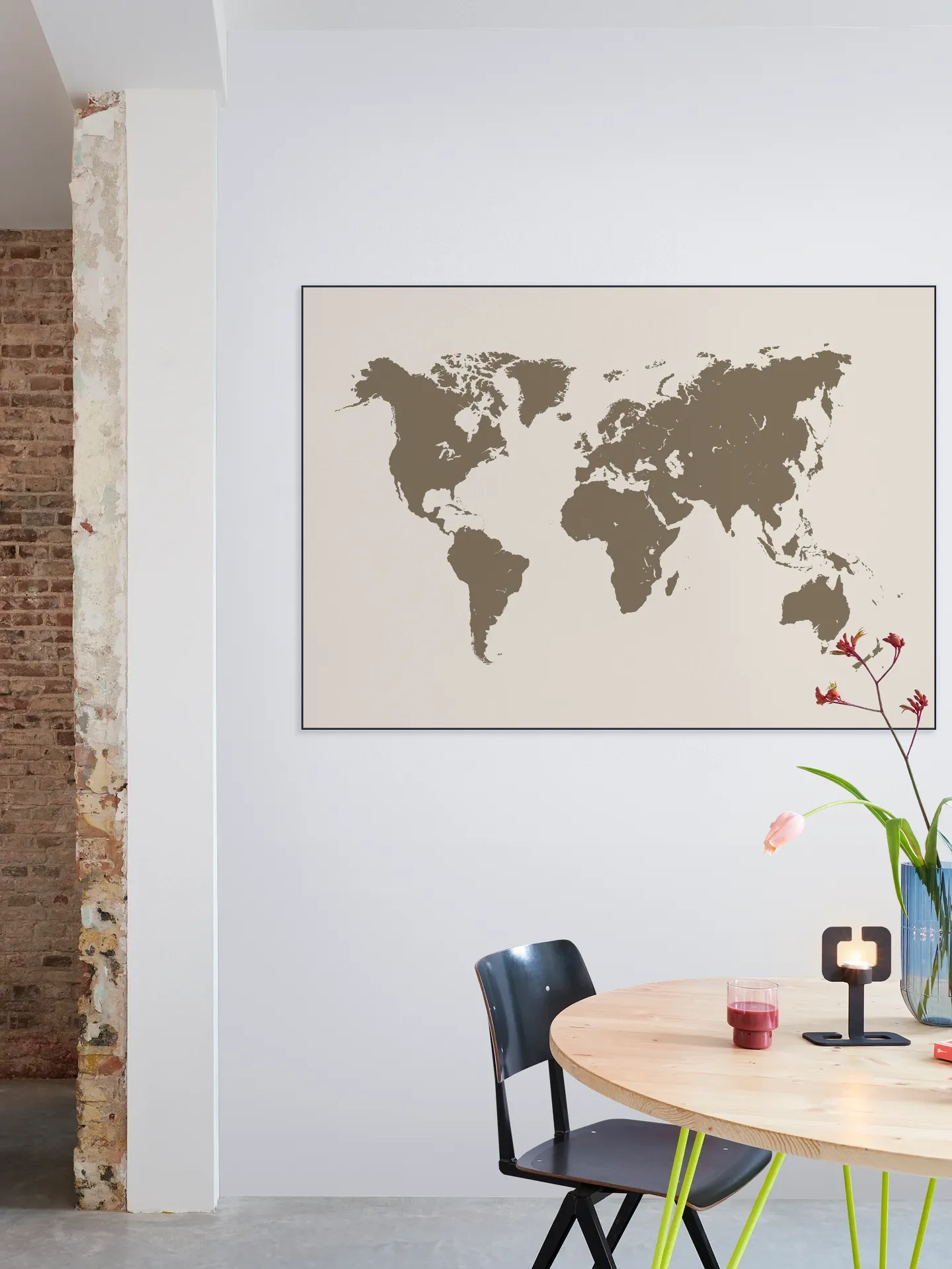 World Map gold