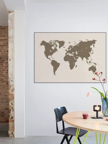 World Map gold
