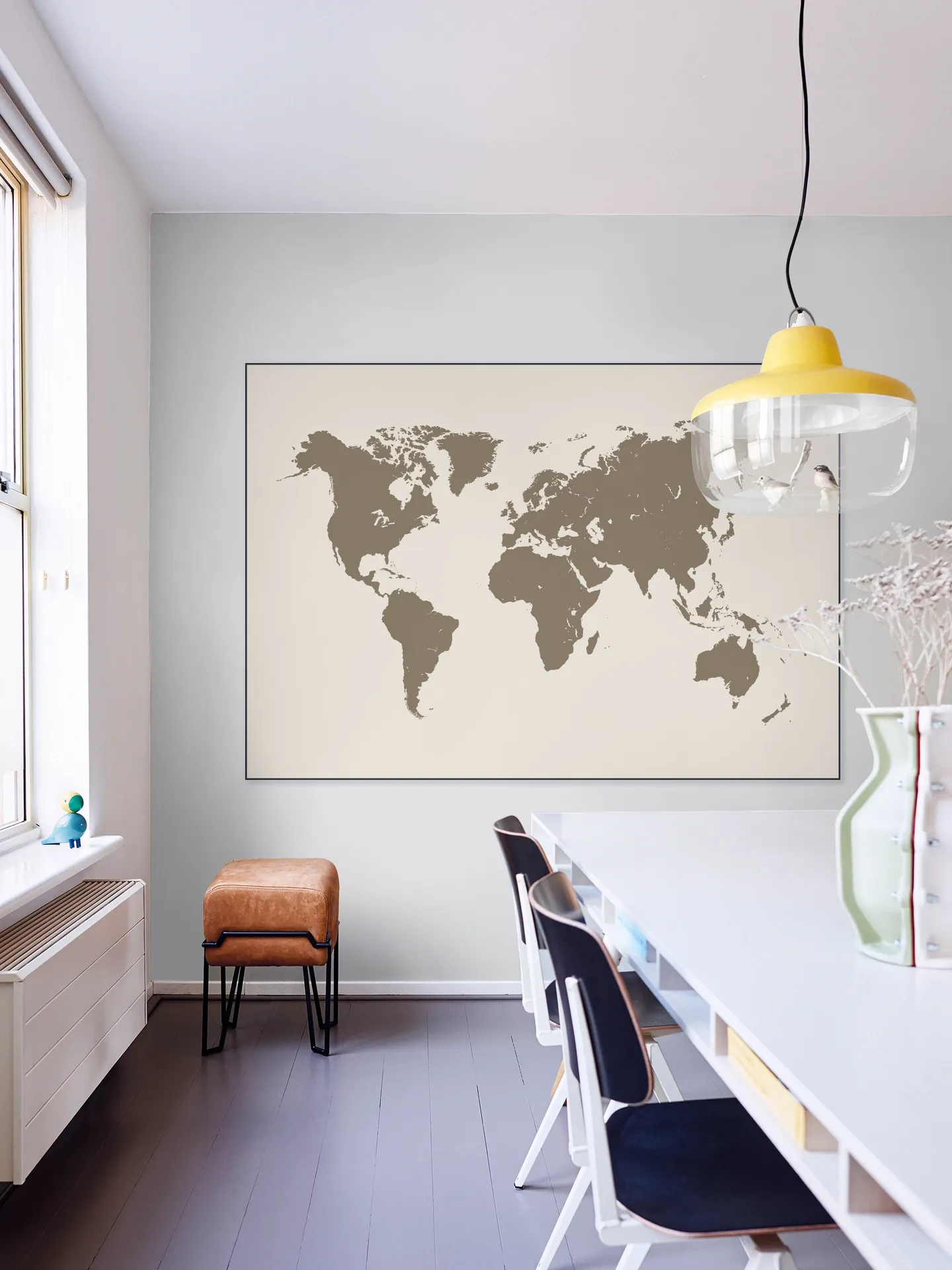World Map gold