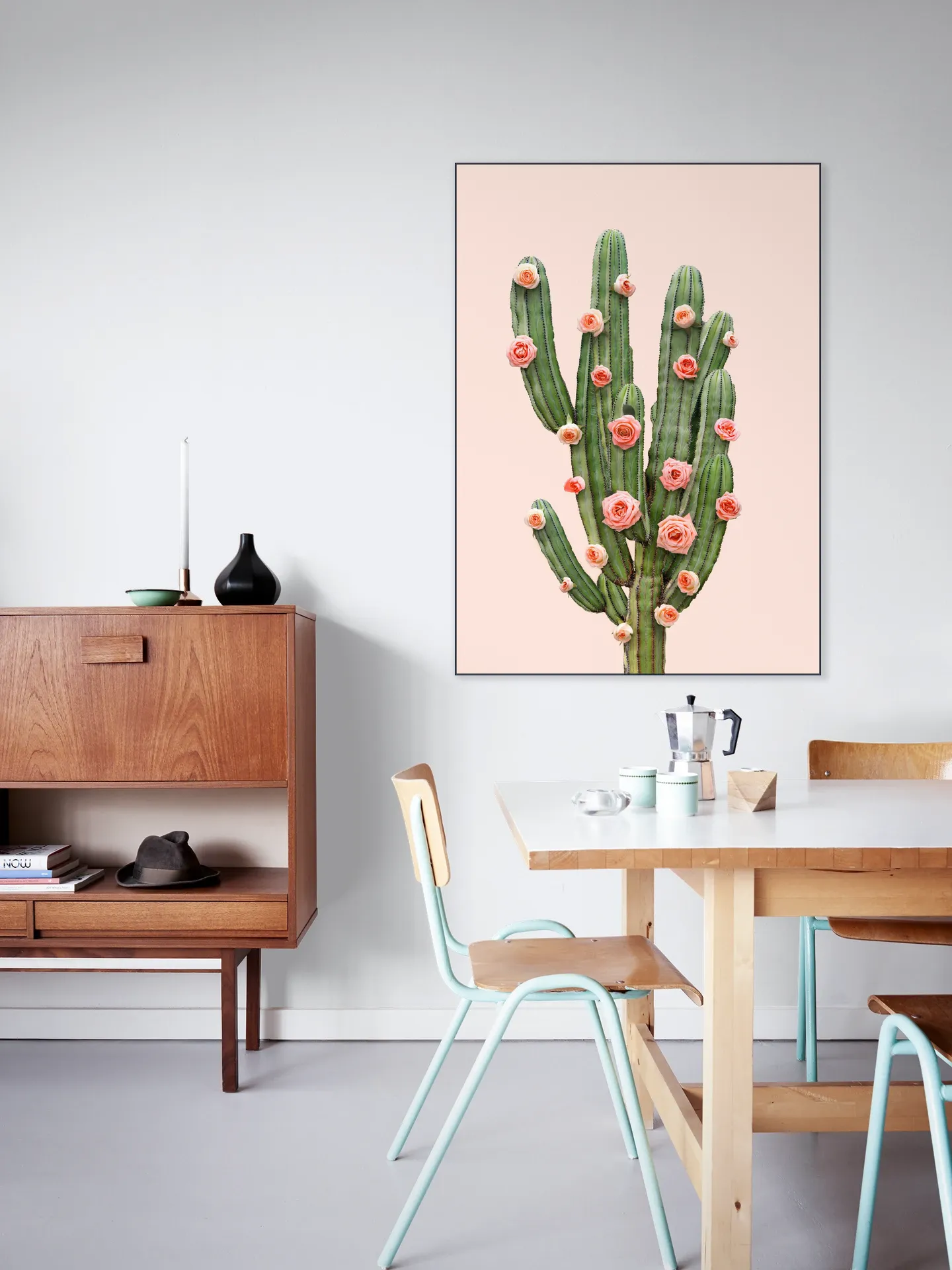 Cactus and Roses