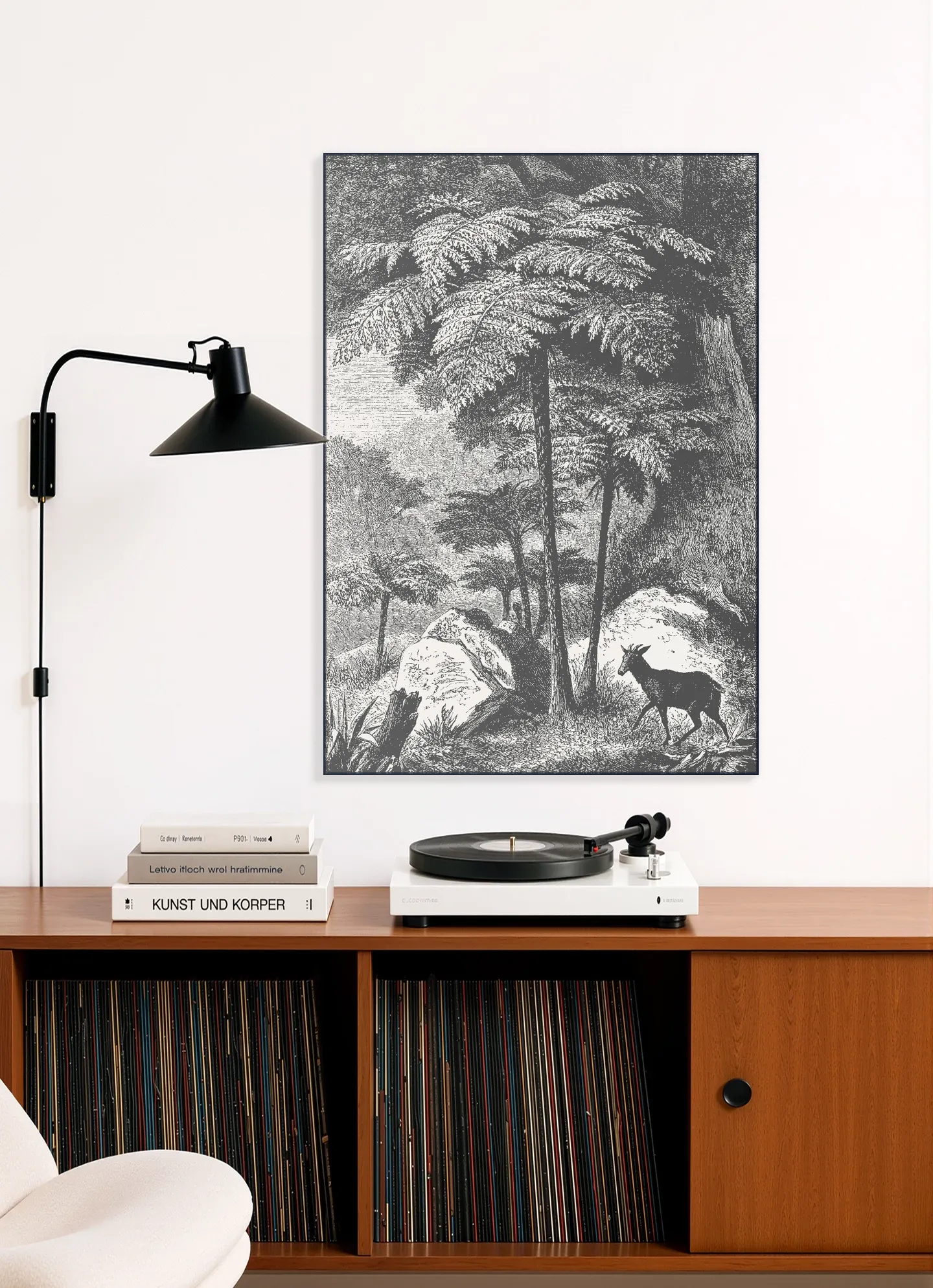 Deer and Fern