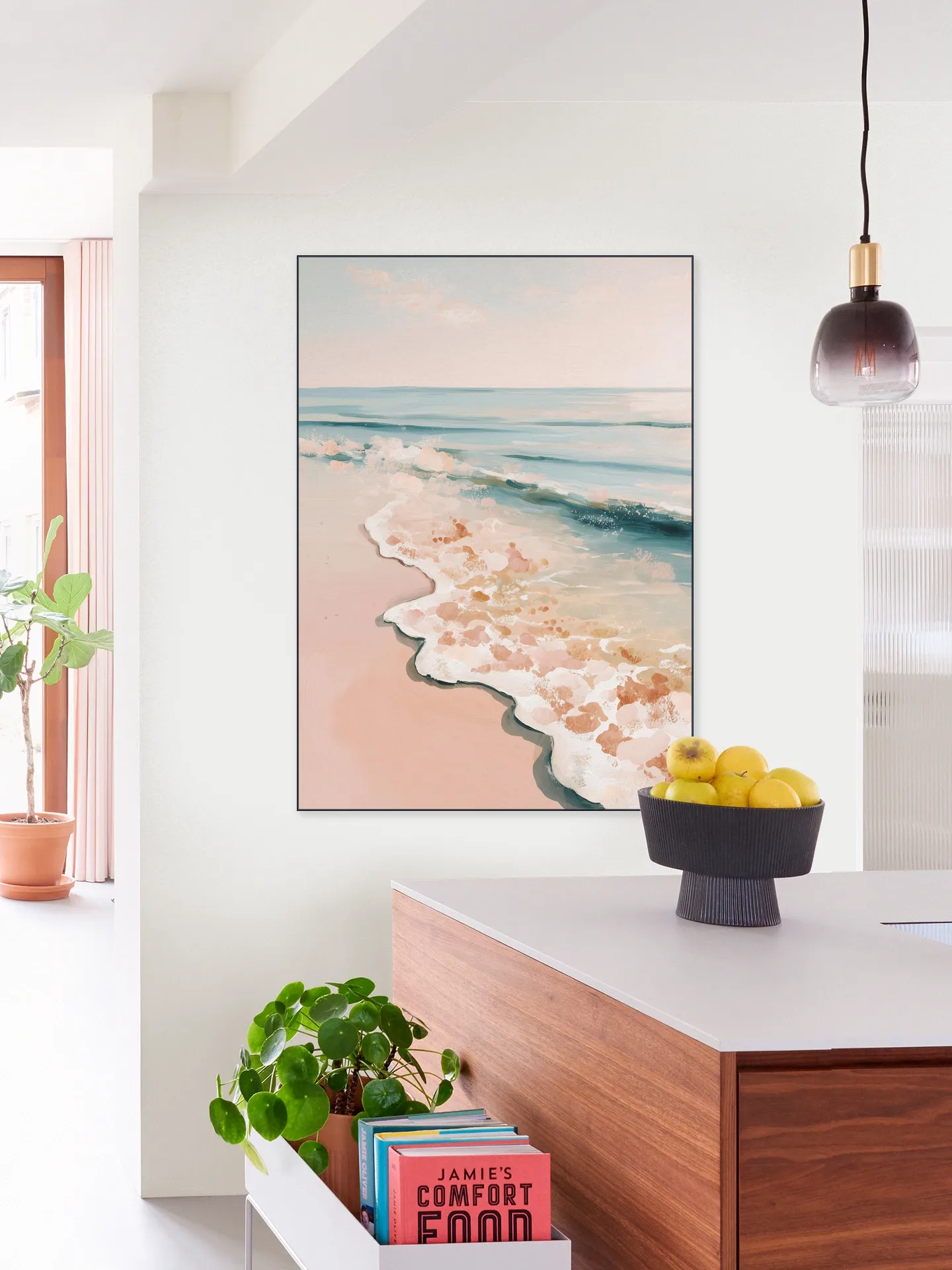 Pastel Ocean Shore