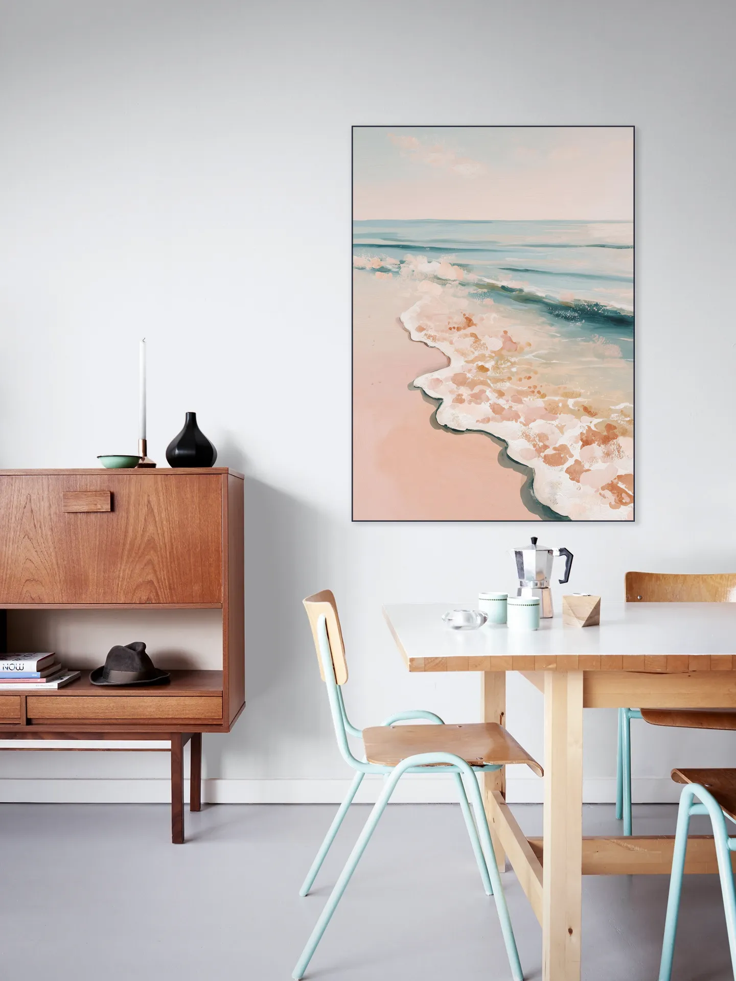Pastel Ocean Shore