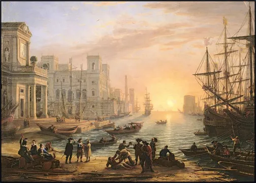 Seaport at Sunset