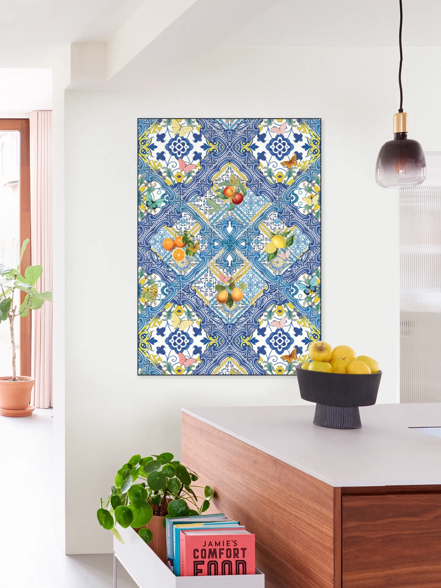 Mediterranean tiles and citrus fruit I