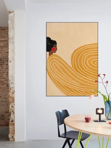 The Woman With The Yellow Stripes