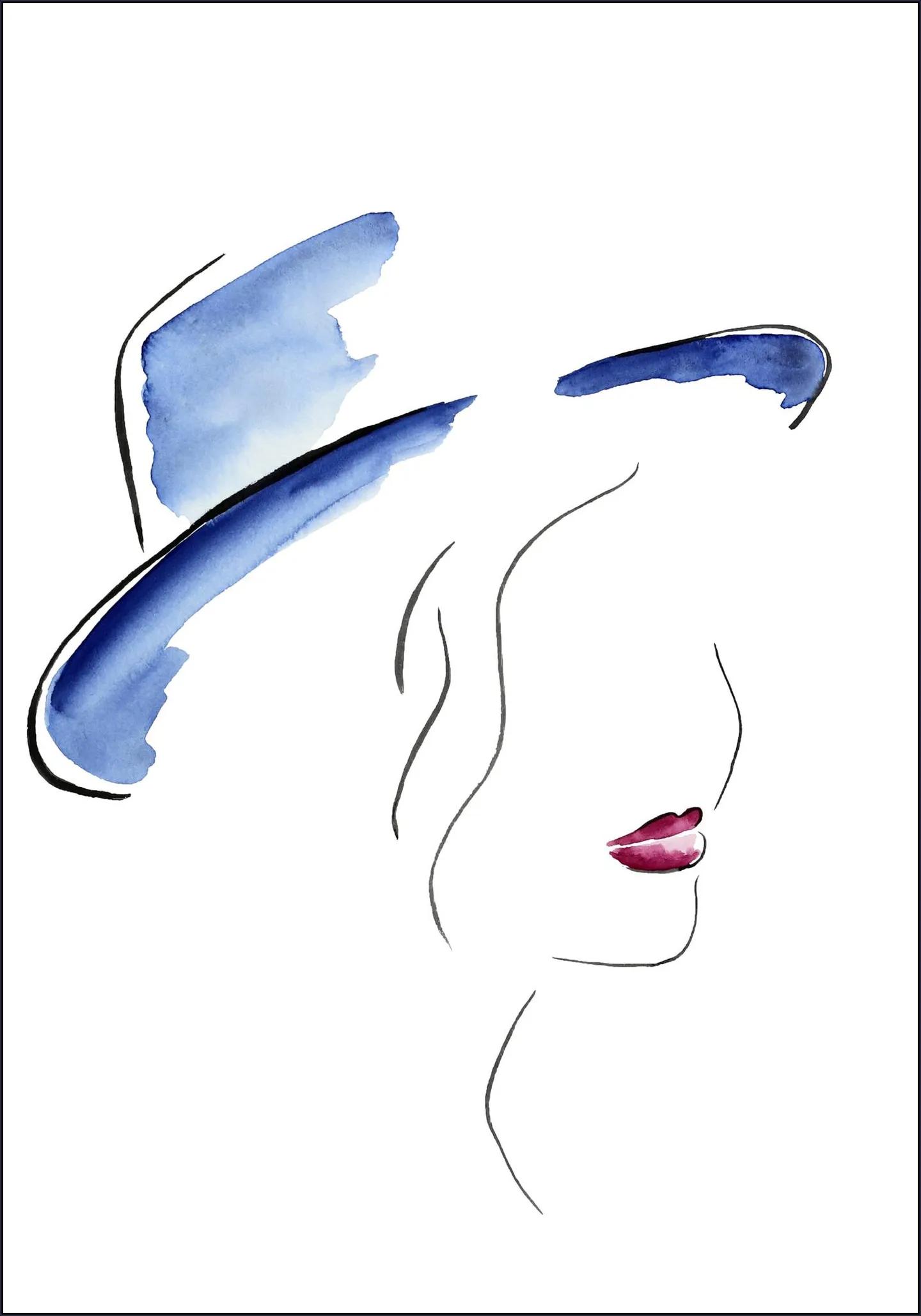 Lady with the Blue Hat