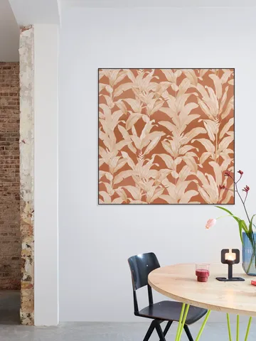 Tropical Vintage Jungle Leaves Terracotta