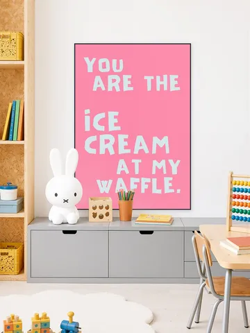 Sweet Waffle Love Quote