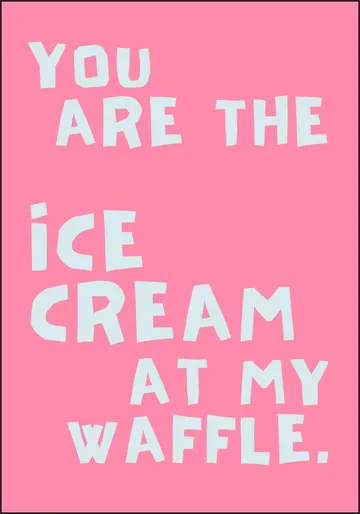 Sweet Waffle Love Quote