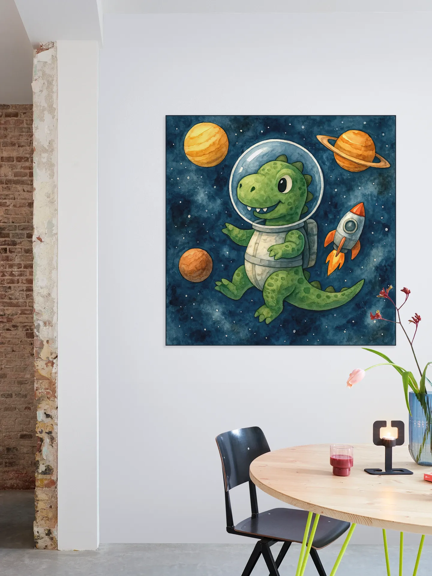 Astronaut Dino in de Ruimte