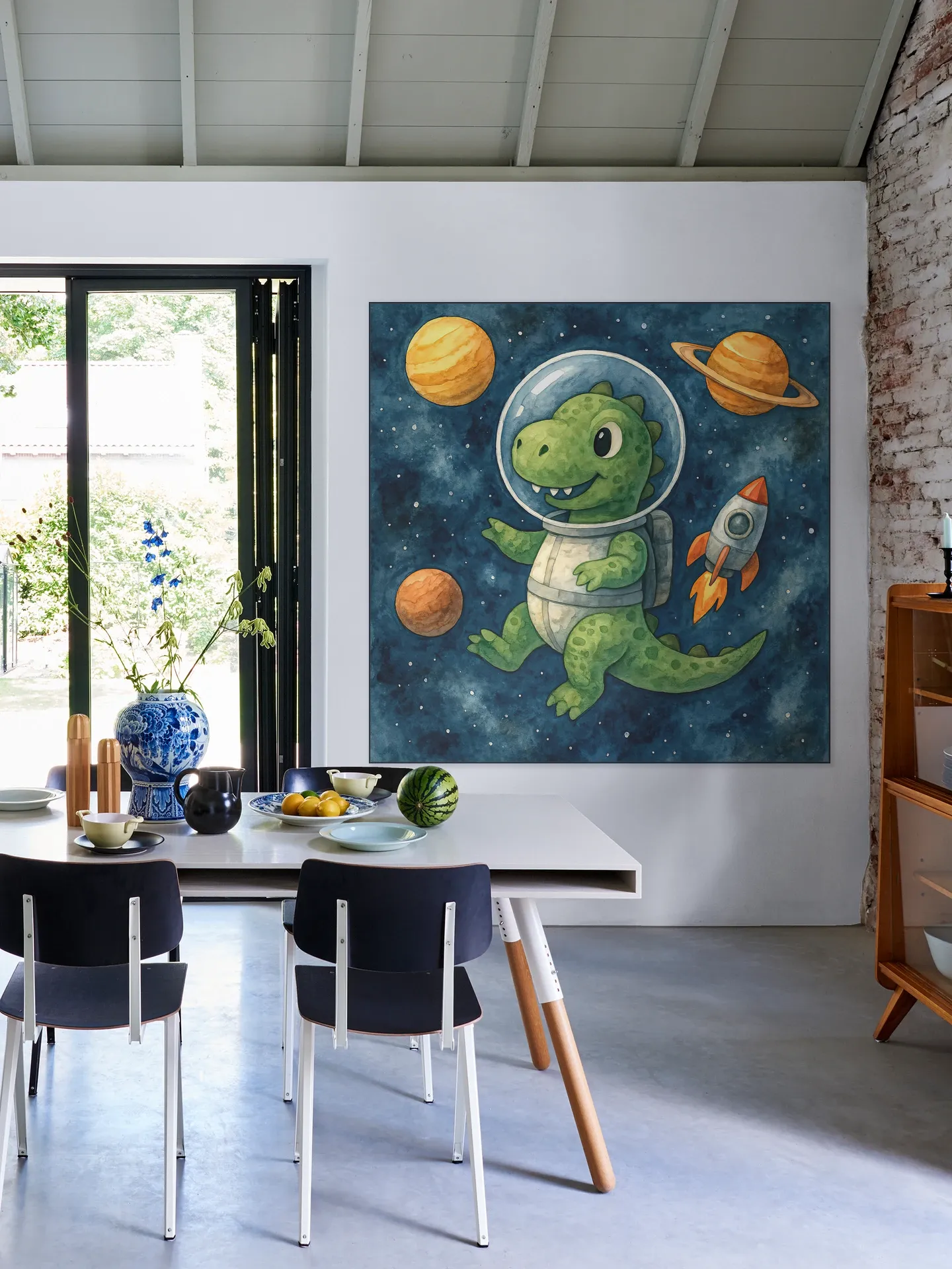 Astronaut Dino in de Ruimte