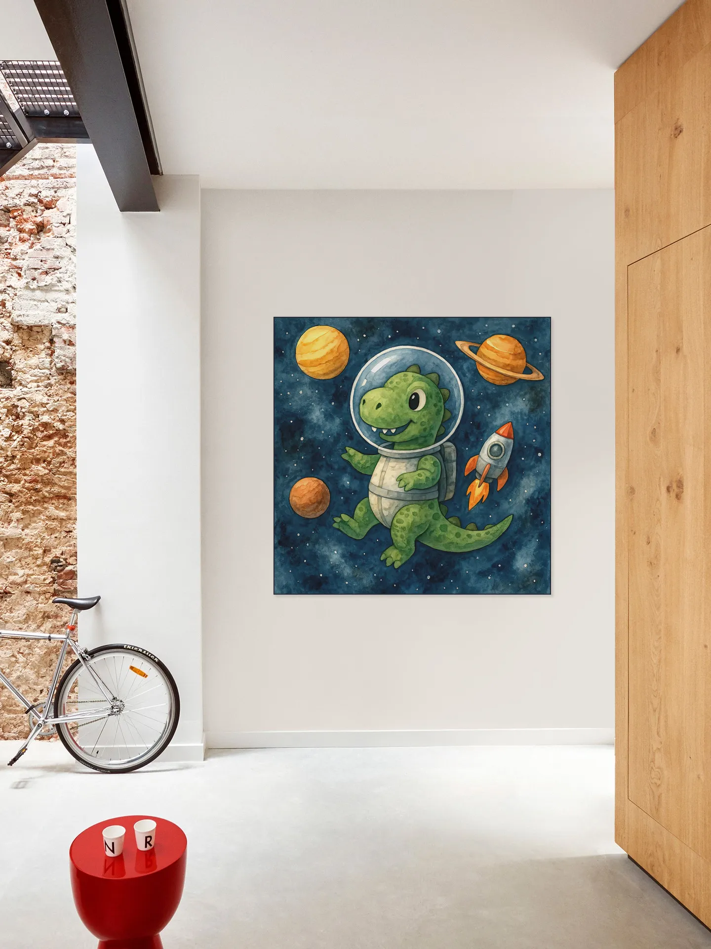 Astronaut Dino in de Ruimte