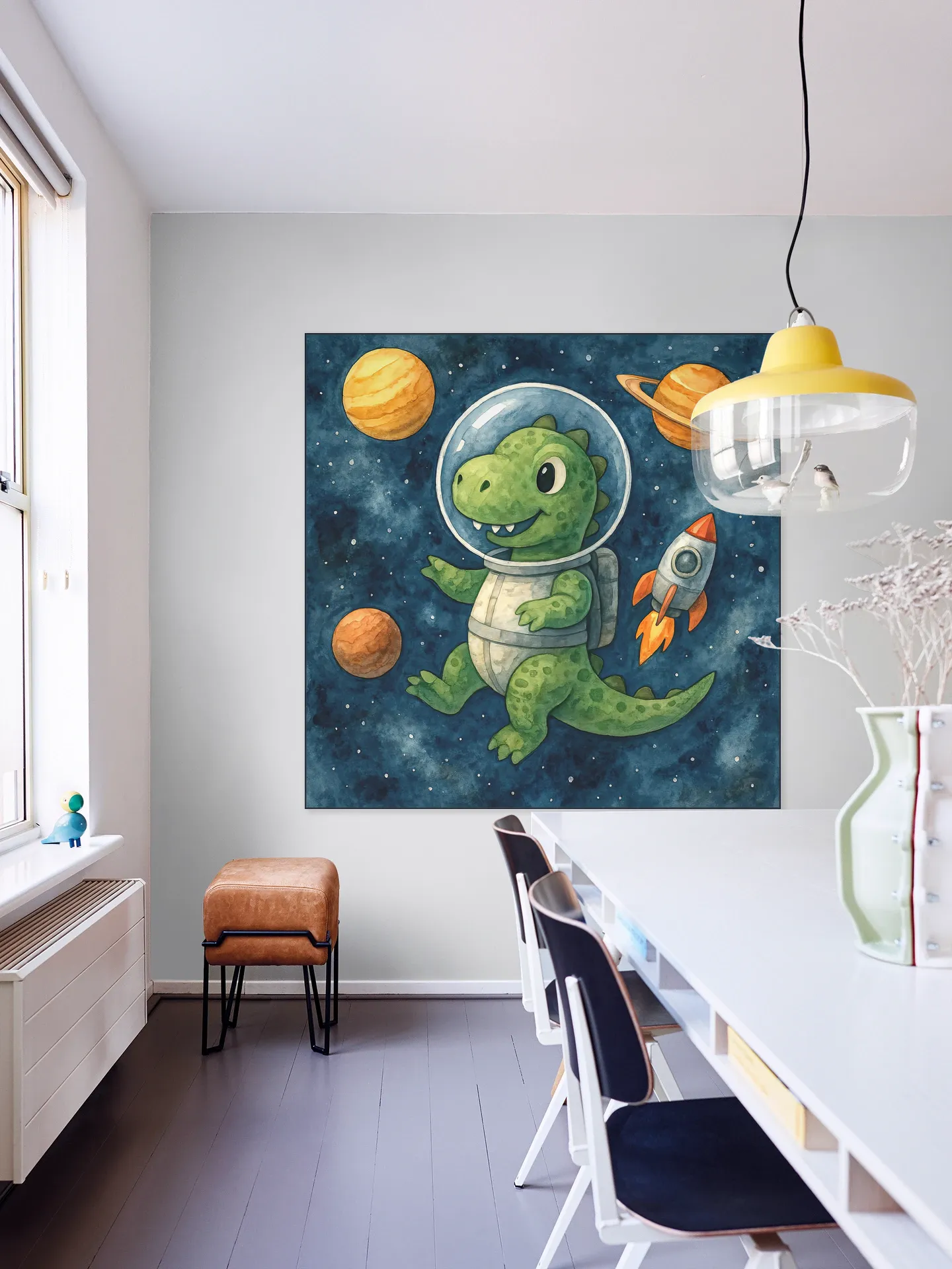 Astronaut Dino in de Ruimte